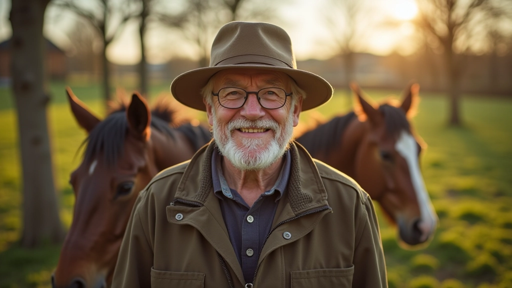 Senior pár v horském oblečení s trekingové holemi, stojící na horské cestě se smile
